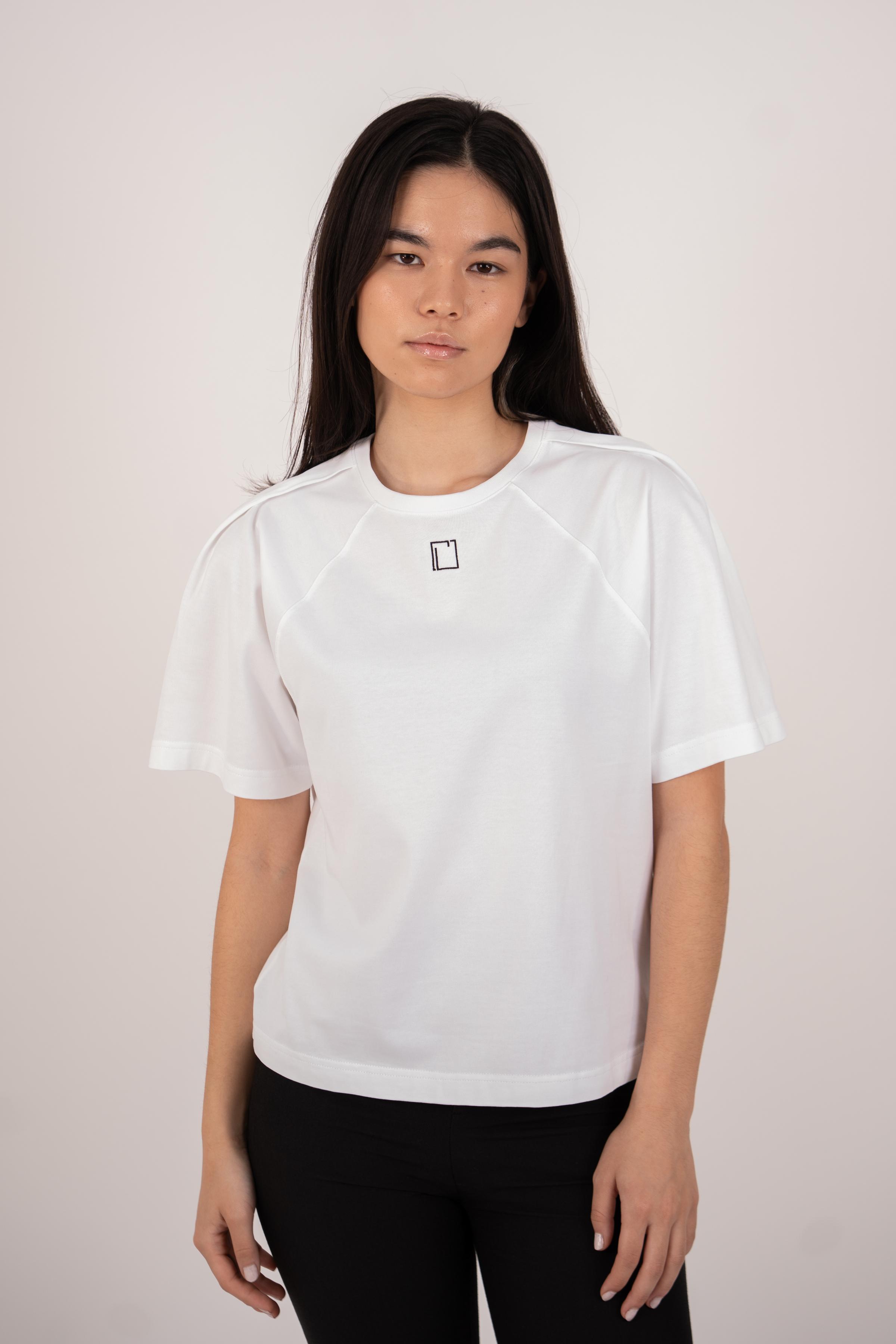 Boxy Contrast Cotton T-shirt